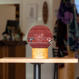 Beaded Japanese Glass Orbe by Elizabeth George