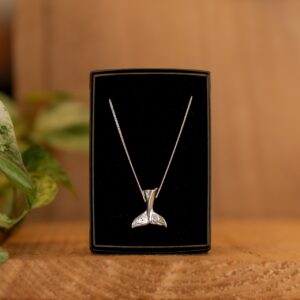 Raven Whale Tail Pendant by Bill Helin
