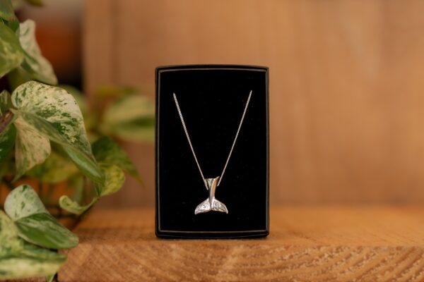 Raven Whale Tail Pendant by Bill Helin